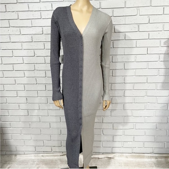 Staud Women’s Shoko Colorblock Body-Con Sweater Dress - Picture 1 of 8